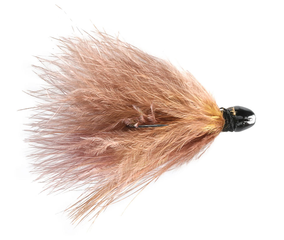 Feider Fly Maribou Jig - BROWN (3 sizes available!)