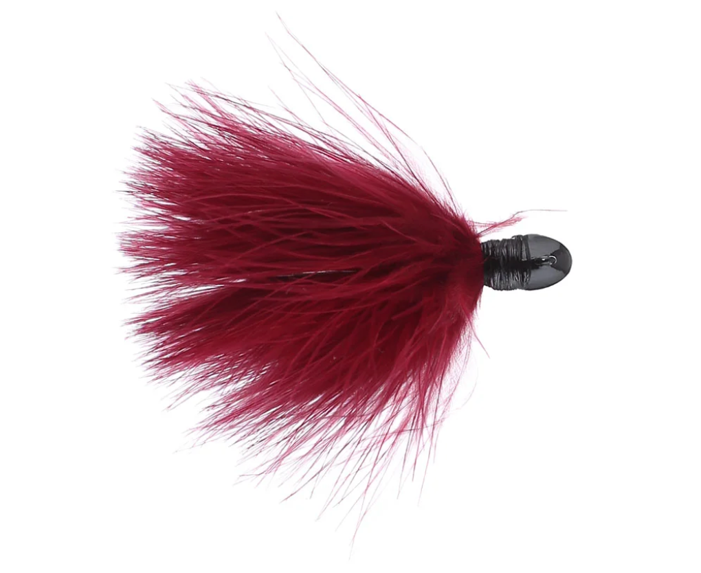 Feider Fly Maribou Jig - WINE (3 sizes available!)